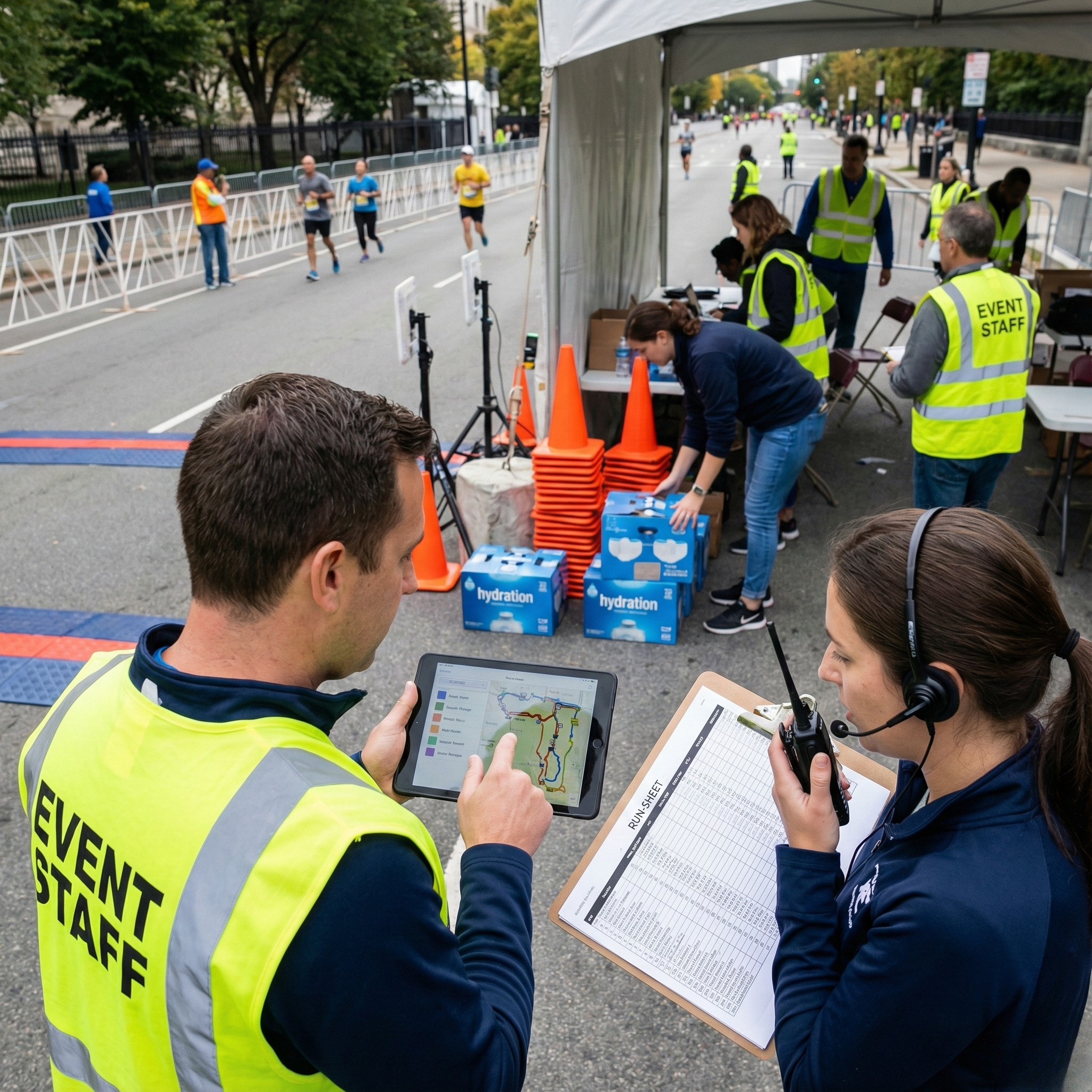 Complete event management and race operations