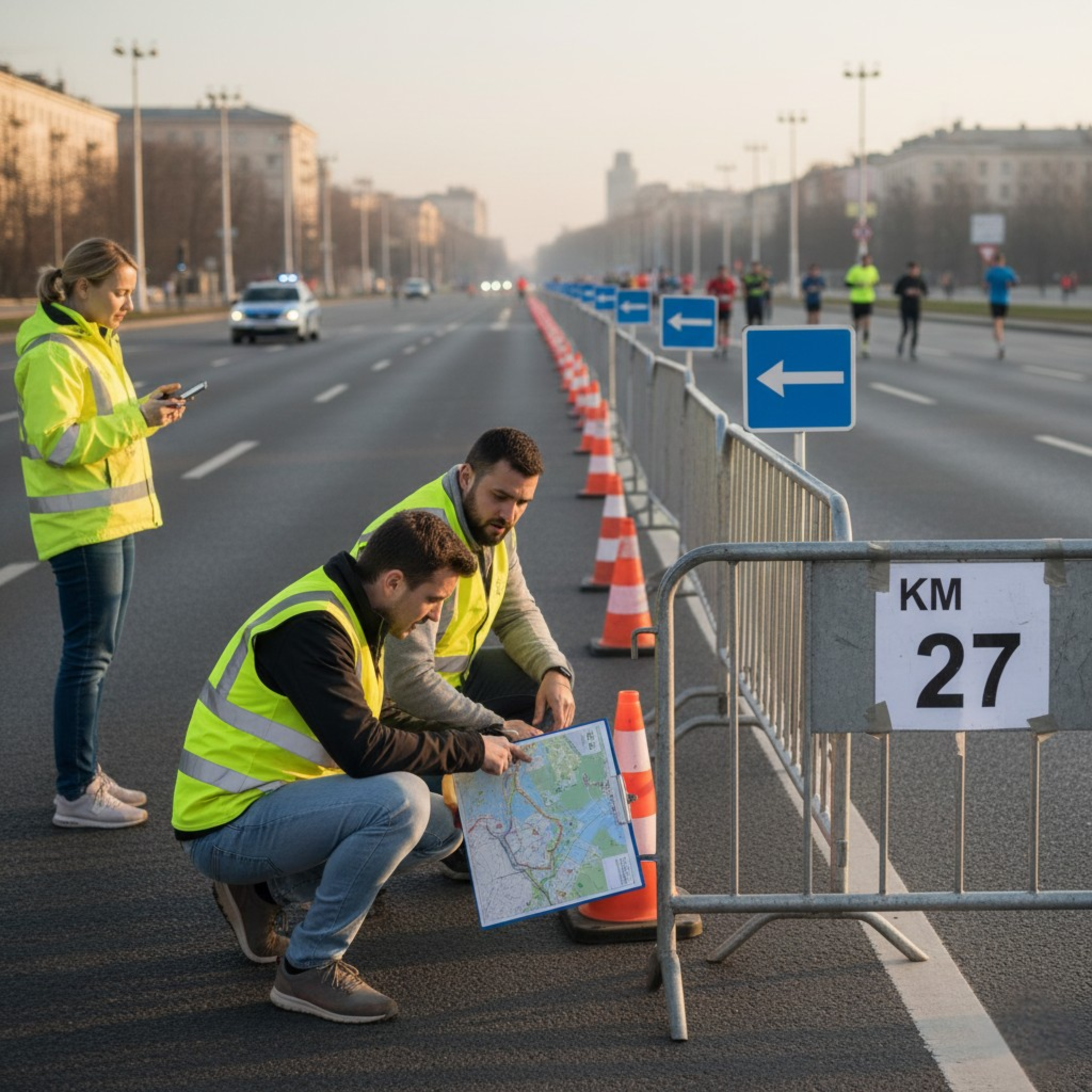 Route management for running events