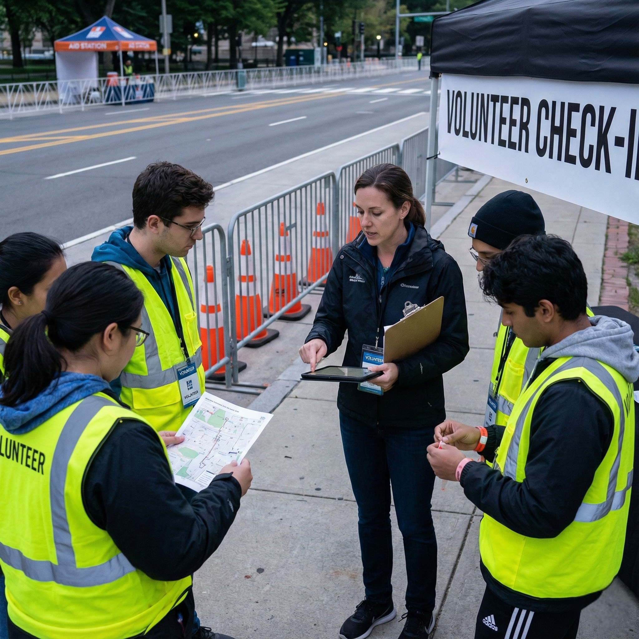Volunteer support for sports events